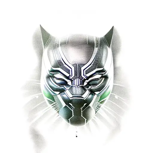black panther tattoo design idea