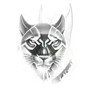 black panther tattoo design idea