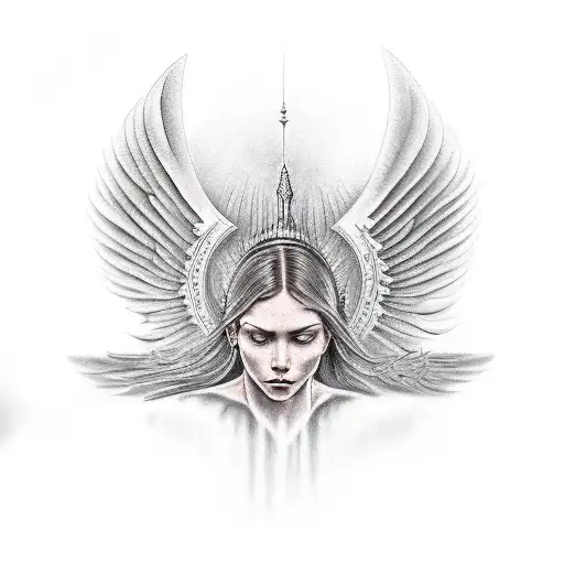 Guardian angel  tattoo design idea