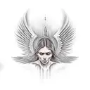 Guardian angel  tattoo design idea