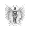 Guardian angel  tattoo design idea