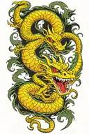 shenron dragon ball z tattoo design idea