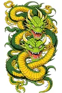 shenron dragon ball z tattoo design idea