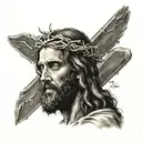 "i can do all things through Christ" jesus christ tattoo design idea
