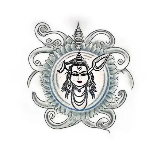 Mahadev poitret | Shiva tattoo, Shiva tattoo design, Lion tattoo sleeves