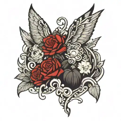 Jan Paweł II suck Rick  tattoo design idea