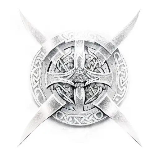 viking tribal tattoo design idea