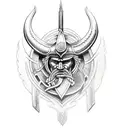 viking tribal tattoo design idea