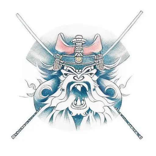 Japanese Samurai., tattoo design concept. Stock Vector | Adobe Stock