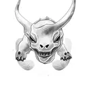 cubone pokemon tattoo design idea