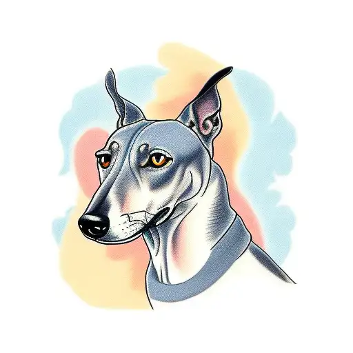 greyhound  tattoo design idea