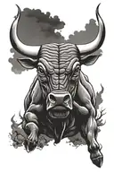 Chicago Bulls logo tattoo design idea