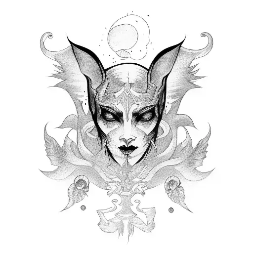lilith tattoo design idea