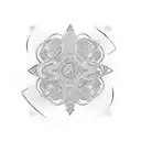 "9.10.2023" in roman numerals vertical orientation  tattoo design idea