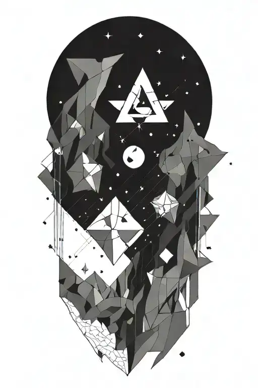  demons traveling through space  tattoo design idea