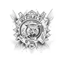 softball tattoo design idea