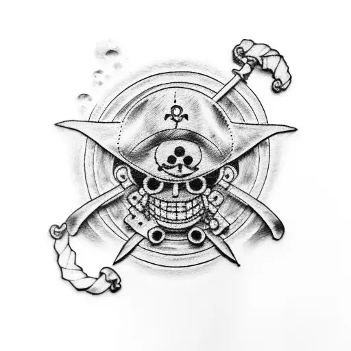 straw hat pirate crew with luffy one piece tattoo sleeve idea tattoo design idea