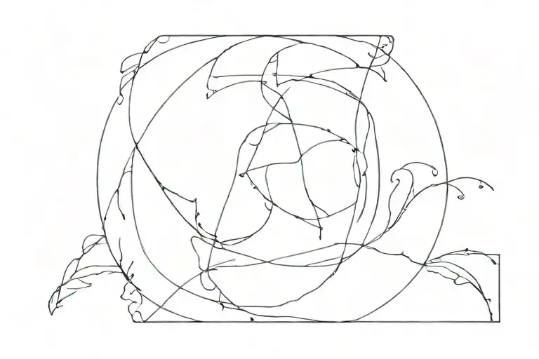 Gone but never forgotten then under that IV•XXIV•MMXXIV tattoo design idea