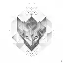 Abstract emo pattern tattoo design idea