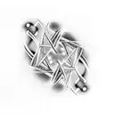 dna double helix tattoo design idea