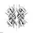 dna double helix tattoo design idea