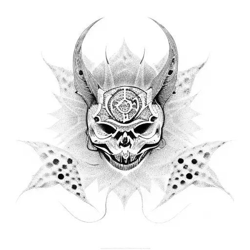 666 tattoo design idea