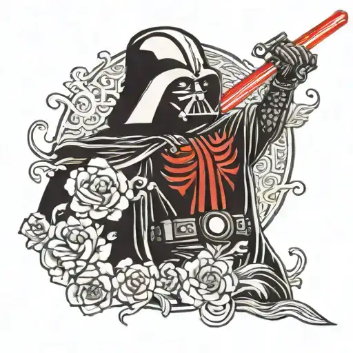 Darth Vader tattoo design idea