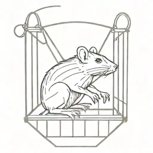 rat in a cage tattoo tattoo design idea