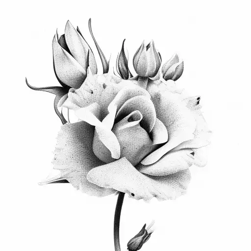 flores com borboletas  tattoo design idea