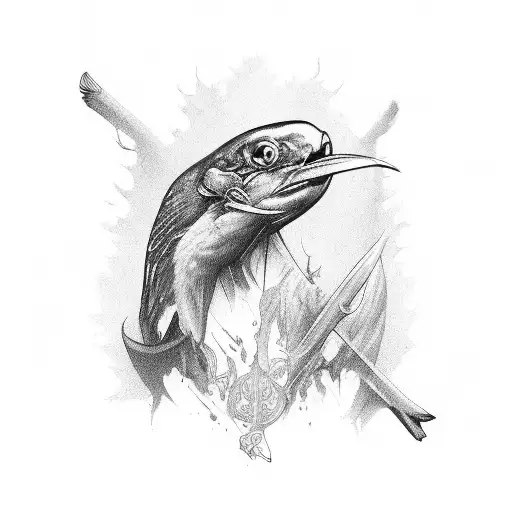 hunting tattoo design idea