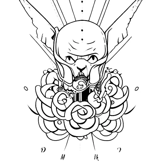 An rip memory with datr tattoo design idea