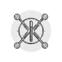 A baseball bat crossed with a money symbol, representing the client's love for baseball and wealth tattoo design idea