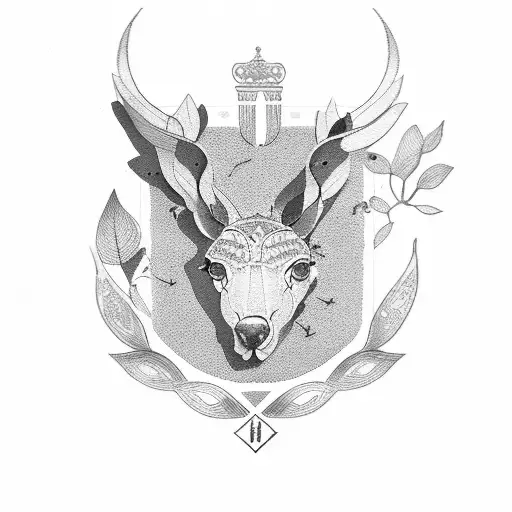 Olive Branches and Italy tattoo design idea