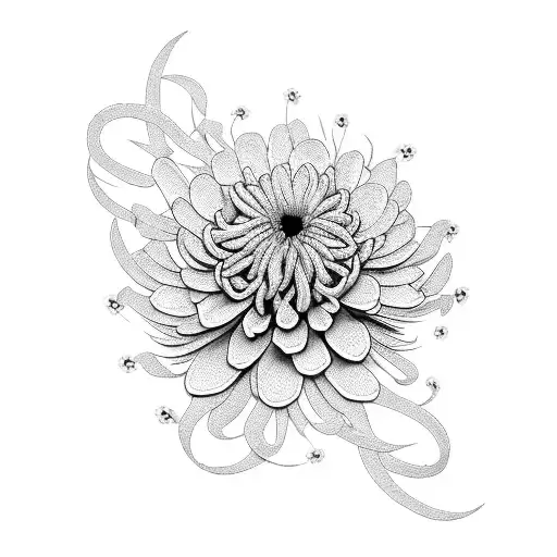 Chrysanthemum Tattoo | Temporary Tattoos - minink