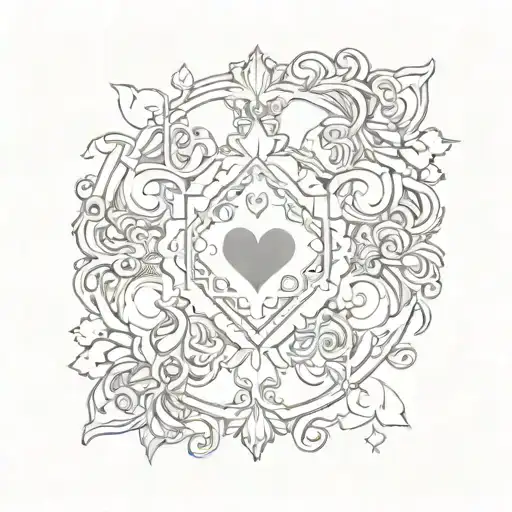 jack of hearts tattoo design idea