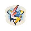 lines with letters M R E J G D tattoo design idea