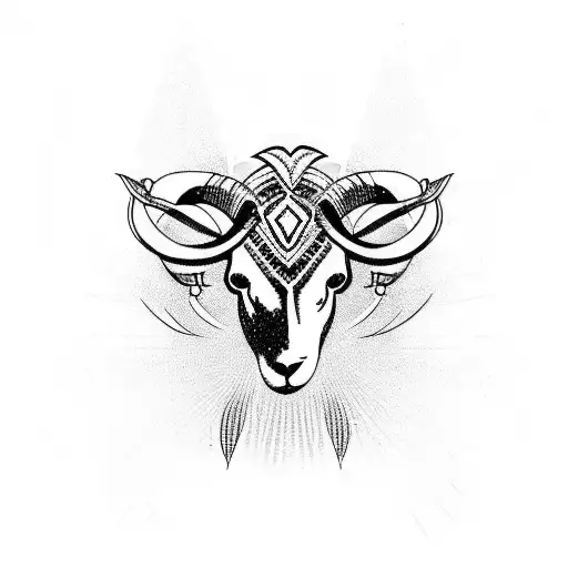 black sheep evil tattoo design idea