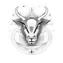 black sheep demonic tattoo design idea