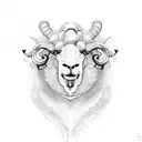 black sheep evil tattoo design idea