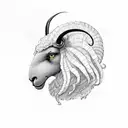 black sheep evil tattoo design idea