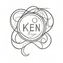 ken carson logo tattoo design idea