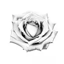 Rose and genital tattoo design idea