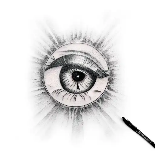 Evil Eye tattoo design idea