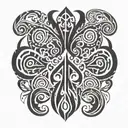 Slavic paganism tattoo design idea