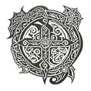 Slavic paganism tattoo design idea