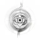 A sketch of a professor with a transmutation circle on their hand tattoo design idea