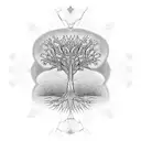 Tree of Life as above so below tattoo design idea