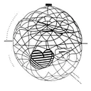 A globe with dance shoes placed at various travel destinations, representing the client's passion for both dance and travel tattoo design idea