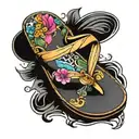 flip flop tattoo design idea