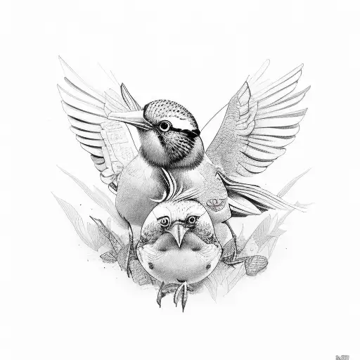 three little birds  tattoo design idea